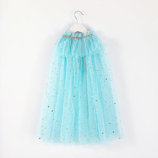 Capa Navideña Infantil con Red de Lentejuelas Brillantes - Image 26