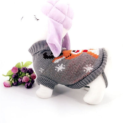 Suéter de Cuello Alto para Mascotas con Diseño de Copo de Nieve Navideño - Image 20