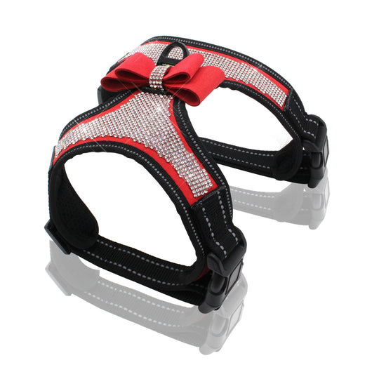 Arnés Reflectante de Pecho para Mascotas con Brillantes de Cristal - Image 17