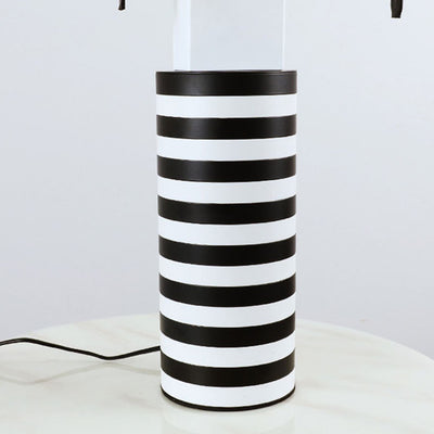 Lámpara de Mesita Minimalista Rayas Blanco y Negro Lujo Artístico - Image 16