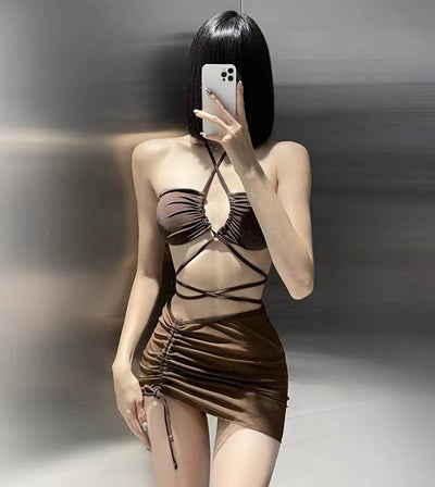 Traje de Baño Mujer Conservador Tres Piezas para Playa y Aguas Termales - Image 11