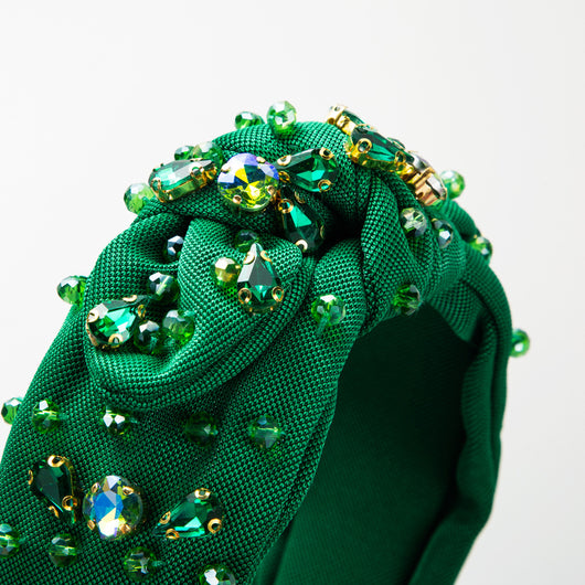 Diadema Elegante Ancha con Nudo y Cristales - Image 16