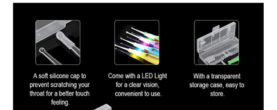 Kit Completo de Limpieza de Oídos: Curetas de Acero Inoxidable + Iluminación LED - Image 4