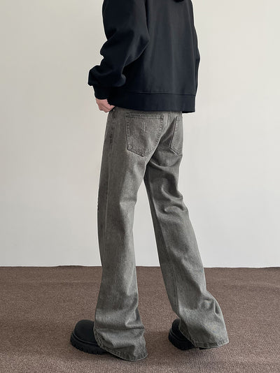 Jeans Rectos Vintage Desgastados para Hombre - Image 8