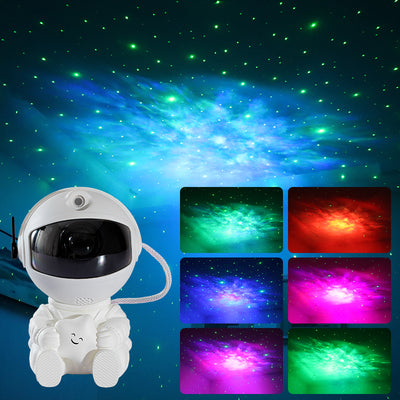 Lámpara Proyectora de Estrellas Astronauta Mini - Luz Nocturna Colorida con Efecto Cielo Estrellado - Image 24