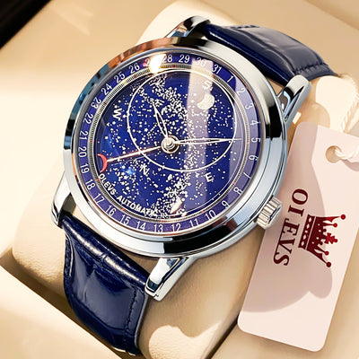 Reloj Automático para Hombre con Esfera Luminosa Cielo Estrellado - Image 7