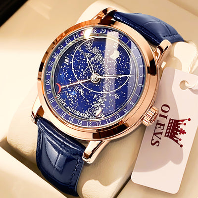 Reloj Automático para Hombre con Esfera Luminosa Cielo Estrellado - Image 9