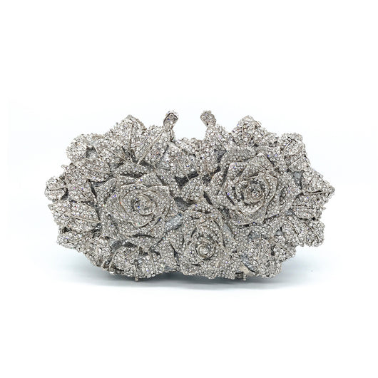 Bolso de Noche Diamante Rosa Hueco - Image 13