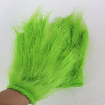 Guantes Peludos Navideños con Máscara para Cosplay y Accesorios Festivos - Image 6