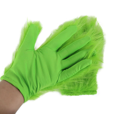 Guantes Peludos Navideños con Máscara para Cosplay y Accesorios Festivos - Image 12