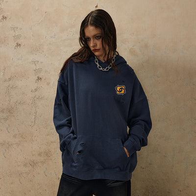 Sudadera Holgada con Diseño Desgastado - Estilo Casual Versátil - Image 13