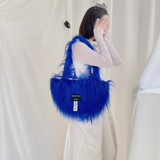 Bolso de Hombro Capacidad Grande con Textura Pelo Liso - Diseño Minimalista - Image 19