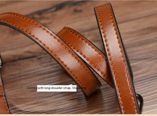 Bolsa de Cuero Vacuno Encerado Portátil para Mujer - Image 16