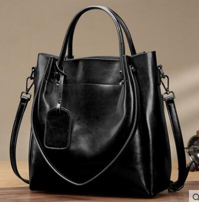 Bolsa de Cuero Vacuno Encerado Portátil para Mujer - Image 22