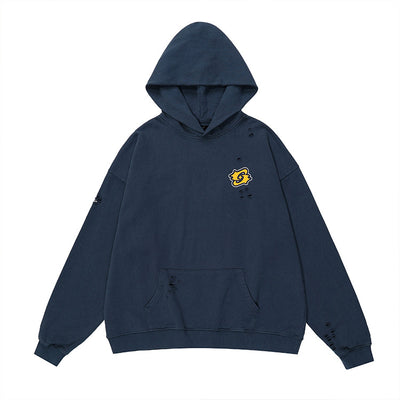 Sudadera Holgada con Diseño Desgastado - Estilo Casual Versátil - Image 19