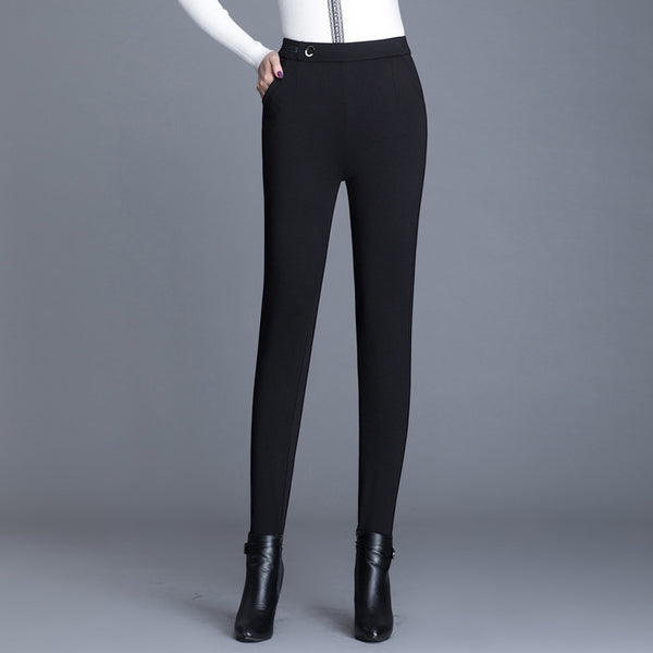 Pantalones de Invierno en Terciopelo de Cordero con Elasticidad para Mujer - Image 13