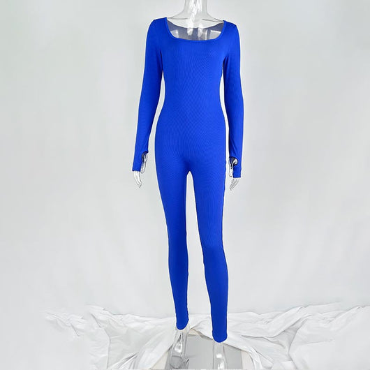 Jumpsuit Deportivo Mujer Manga Larga Cuello Cuadrado Yoga - Image 26