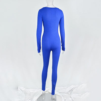 Jumpsuit Deportivo Mujer Manga Larga Cuello Cuadrado Yoga - Image 27