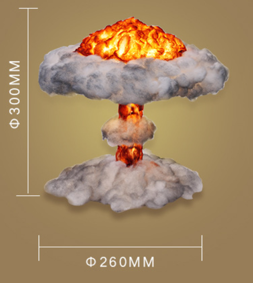 Lámpara de Nube Seta para Dormitorio - Luz Ambiental Explosiva - Image 11