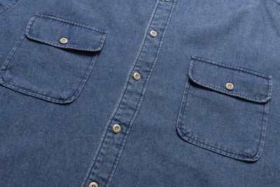 Camisa Denim Suelta Casual de Moda - Image 22