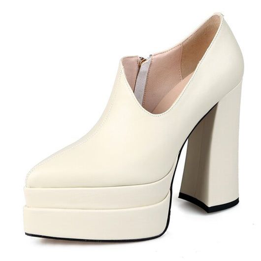 Tacones Altos Puntiagudos con Escote Profundo para Mujer - Image 10