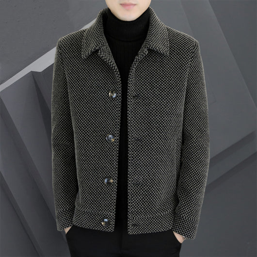 Abrigo Acolchado de Terciopelo para Hombre - Image 8