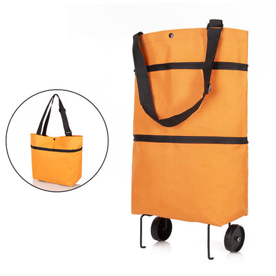 Carrito de Compras Plegable con Ruedas y Bolsas Reutilizables - Image 10
