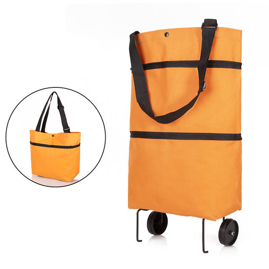 Carrito de Compras Plegable con Ruedas y Bolsas Reutilizables - Image 10