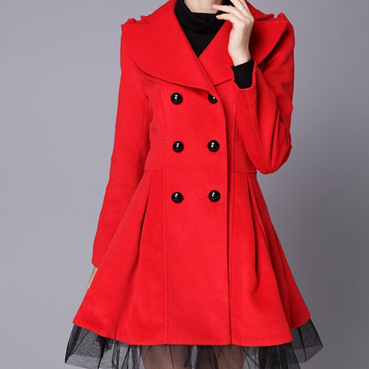 Abrigo Cruzado Midi para Mujer - Image 7