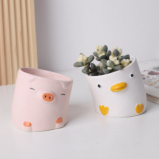 Maceta Decorativa de Suculenta con Diseño de Animal Adorable - Image 14