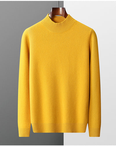 Suéter de Cuello Alto Hombre Lana Pura Tejida - Image 15