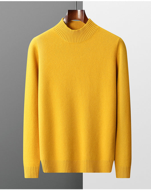 Suéter de Cuello Alto Hombre Lana Pura Tejida - Image 15