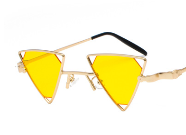 Gafas de Sol Punk Triángulo Hueco - Estilo Europeo Metálico - Image 11