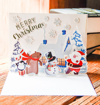 Tarjetas Navideñas 3D Estéreo Mayoreo - Saludos Creativos Hechos a Mano - Image 8