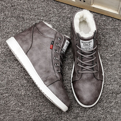 Zapatillas Altas Acolchadas de Algodón para Hombre - Comodidad Premium