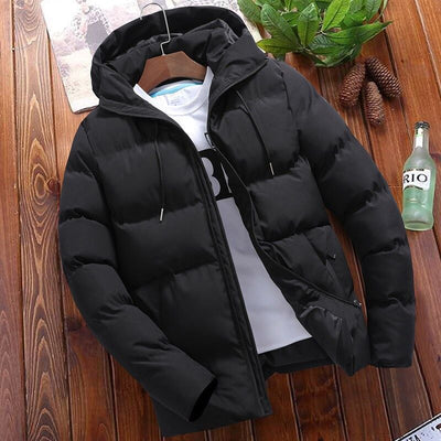 Chaqueta Acolchada de Puro Algodón con Capucha para Hombre - Image 8