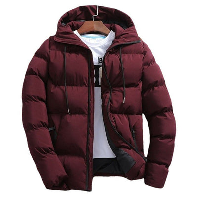 Chaqueta Acolchada de Puro Algodón con Capucha para Hombre - Image 11
