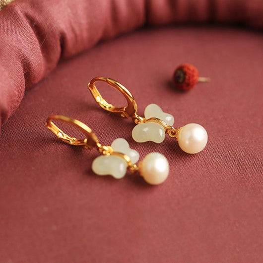 Aretes Mariposa Jade Hetian Natural Plata de Ley Elegancia Temperamental - Image 12