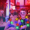 Collar Luminoso Navideño con Bombillas LED Multicolor para Fiestas