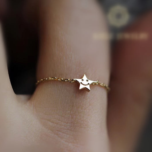 Anillo de Cadena de Diamantes en Oro Puro 18K - Image 9