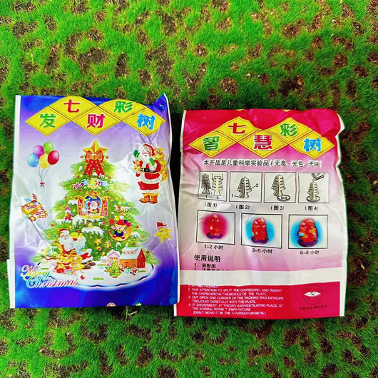 Árbol de Navidad Mágico Autorriego con Papel Cristal - Cultivo DIY - Image 11