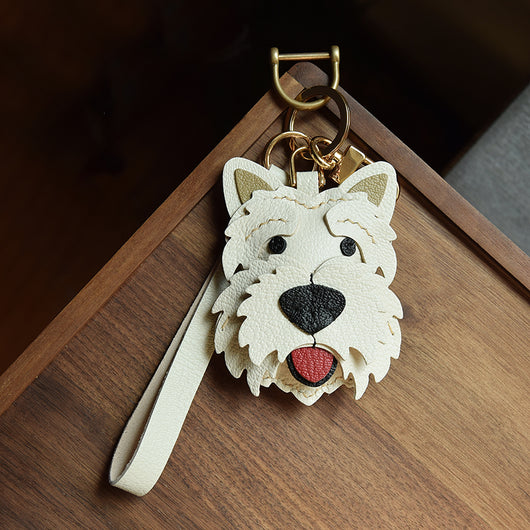 Llavero de Cuero Genuino Hecho a Mano - Colgante Decorativo para Mascotas - Image 15