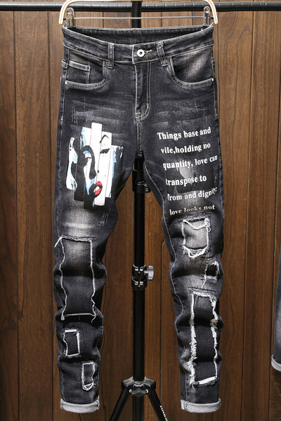 Pantalones Vaqueros Rotos Slim Fit para Hombre - Estilo Moderno - Image 8