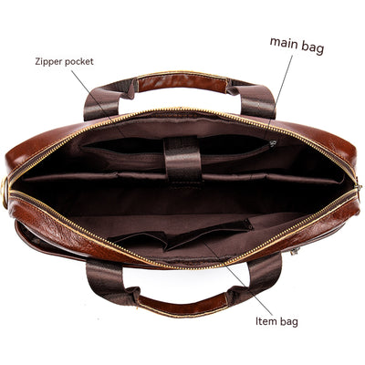 Maletín Ejecutivo de Cuero Genuino para Hombre - Portafolio Profesional - Image 20