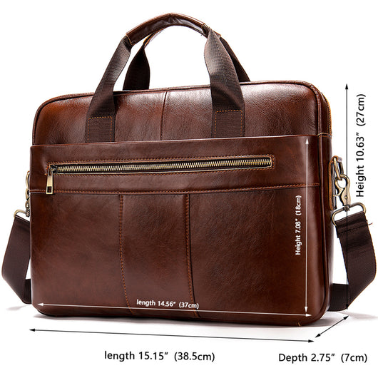 Maletín Ejecutivo de Cuero Genuino para Hombre - Portafolio Profesional - Image 22