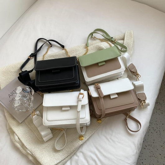 Bolso Bandolera Cuadrado Pequeño con Cadena Metálica - Image 18