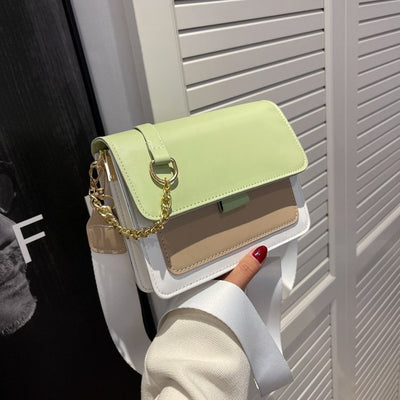 Bolso Bandolera Cuadrado Pequeño con Cadena Metálica - Image 20