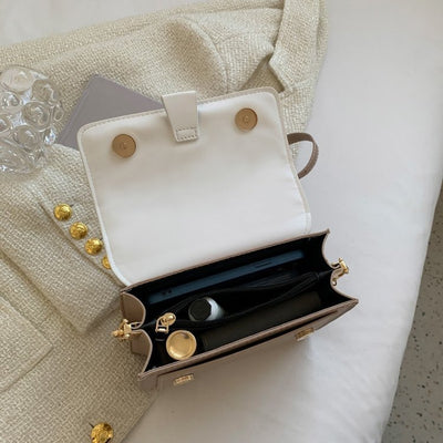 Bolso Bandolera Cuadrado Pequeño con Cadena Metálica - Image 21