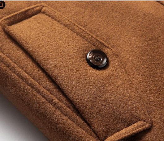 Abrigo de Lana para Hombre Otoño Invierno - Cuello Solapa Premium - Image 15
