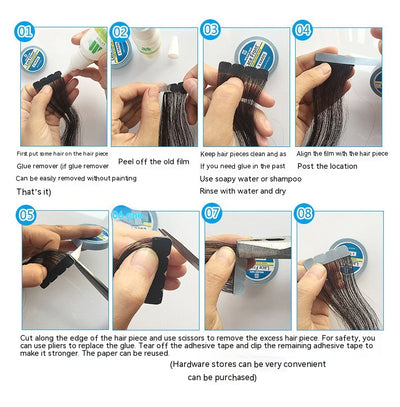 Película Adhesiva Doble Cara Resistente al Sudor para Extensiones de Cabello - Image 55